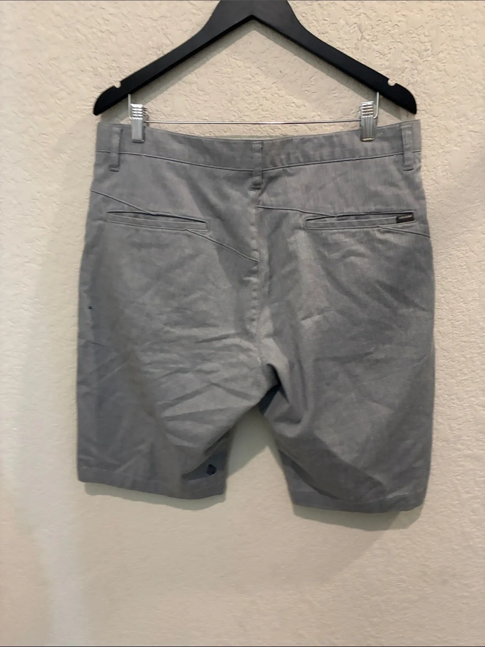 Volcom Men's Light Gray Flat Front Shorts